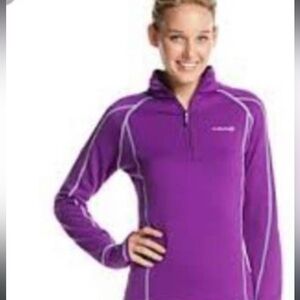 Avalanche Outdoor Women's Quarter Zip Pullover Purple Size Medium